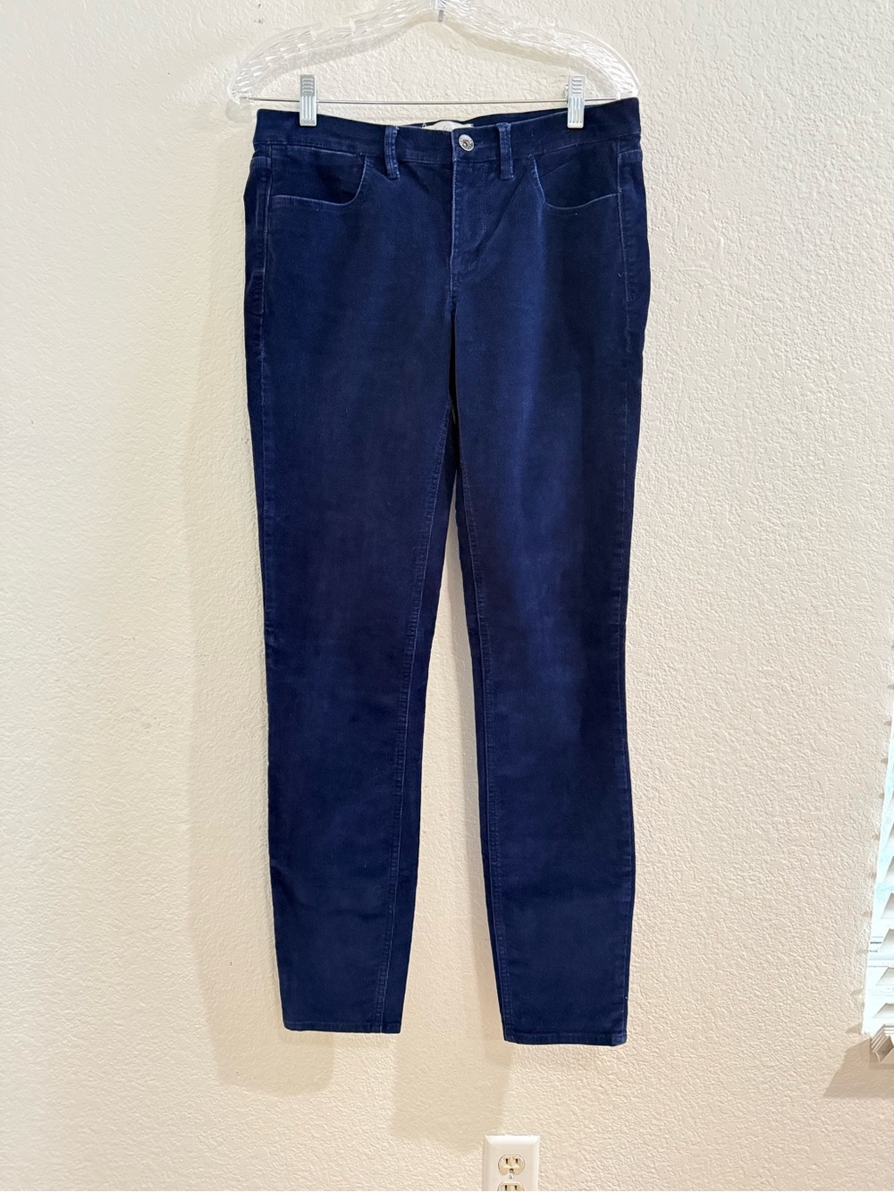Madewell Navy Blue  velvet Corduroy Skinny Pants Women’s